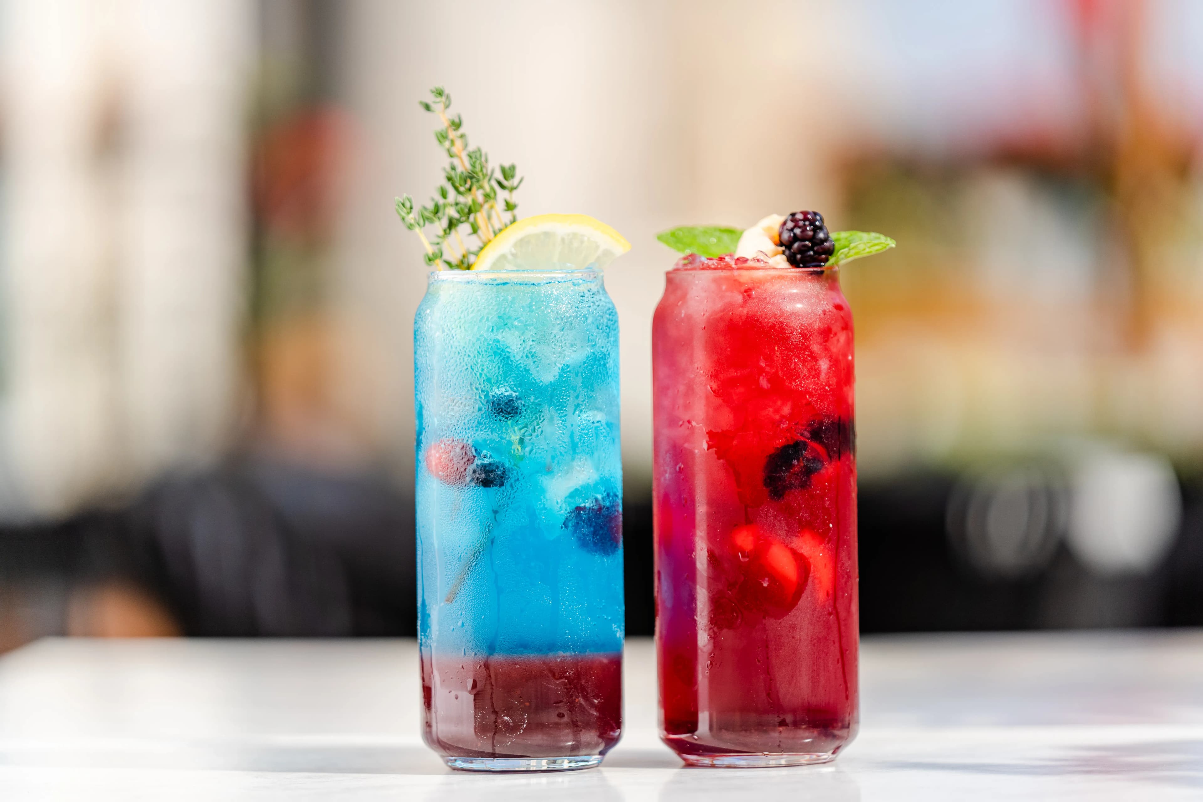 Colourful cold drink