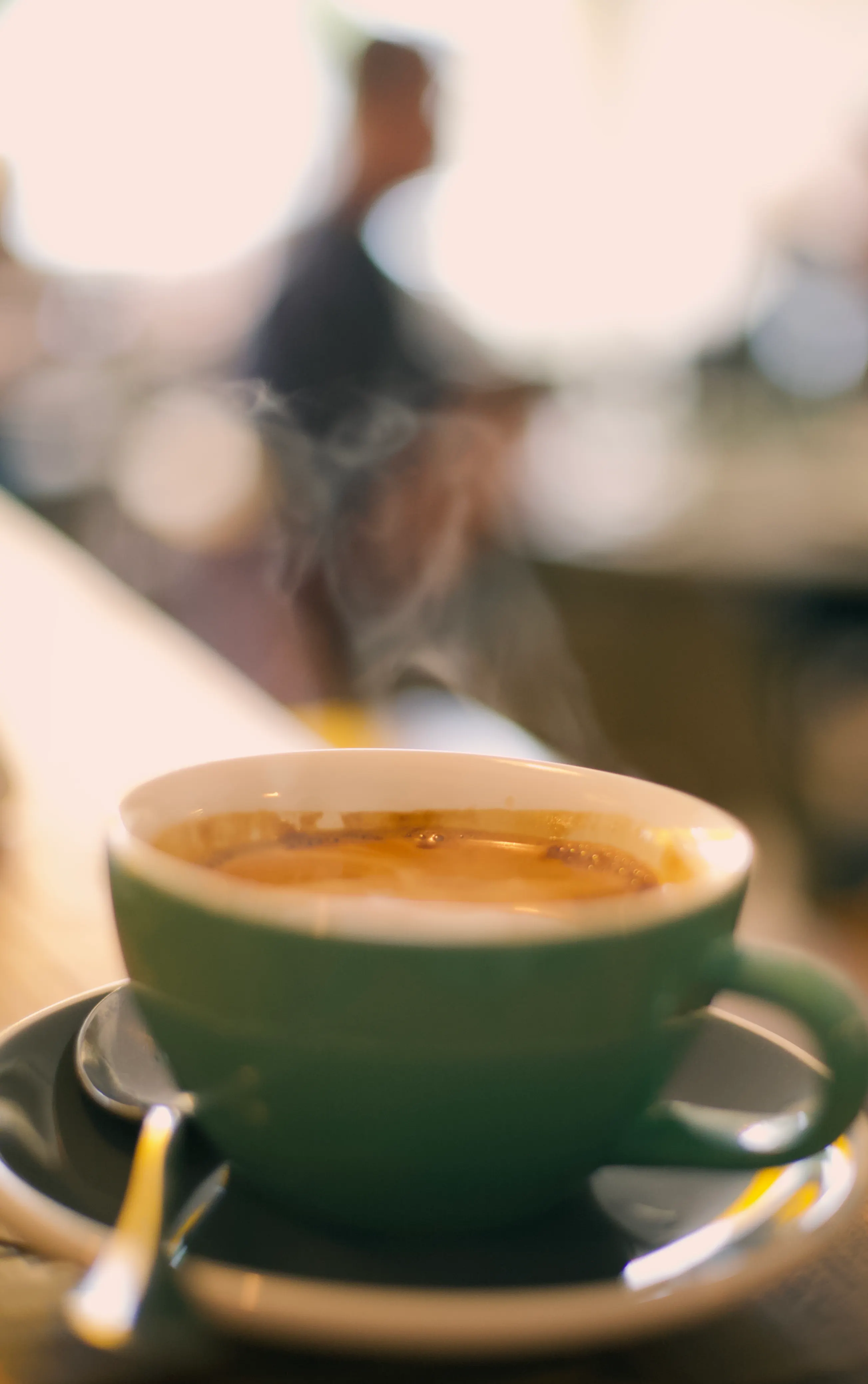 Freshly brewed coffee